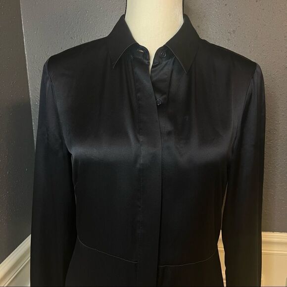 Jenni Kayne Satin Button Down Shirtdress - Picture 6 of 13